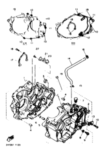 SZR660 Картер двигателя