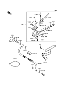 KLE400 Главный тормозной цилиндр