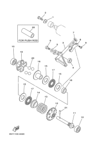 YZ125 Регулятор,вед .звезда