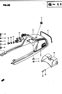 GS850 Обтекатель сидения