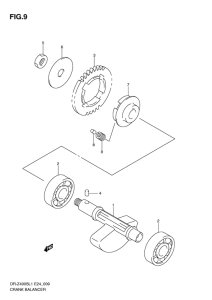 DR-Z400 Балансир кривошипа