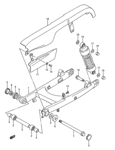LS650 Маятник задний