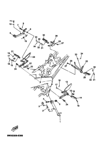 TZR50 Support & repose pied