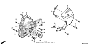 CTX700N DCT Крышка генератора