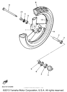FJ1200B Переднее колесо