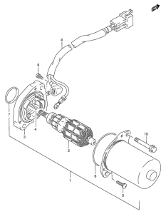 RG125 Стартерный мотор
