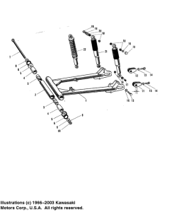 A1 Swing arm / shock absorbers