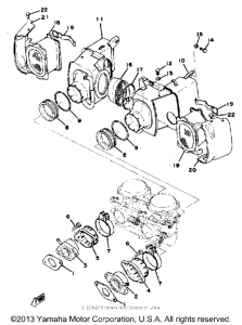 XS650E Впускная система
