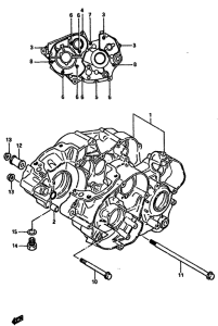 TS250 Картер двигателя