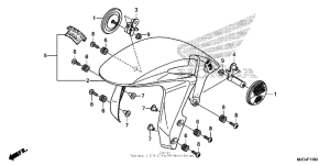 CBR600RR (ABS) Переднее крыло