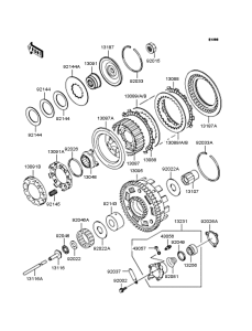 VN1500 Сцепление