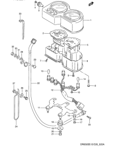 DR650 Спидометр-тахометр