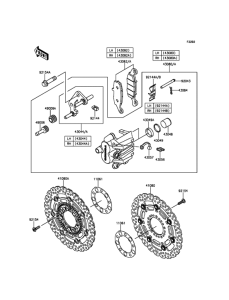 ER650 Передний тормоз