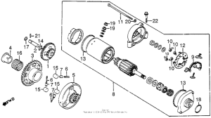 CB550 Starter motor + starter clutch