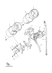 XJ600N Приборы
