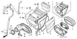 XR600R Воздухоочиститель