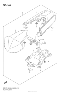 GSX-R1000Z Seat Tail Box (Gsx-R1000Zl3 E28)