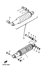 XT350 Задняя подвеска