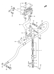 GSF400 Задний тормозной цилиндр