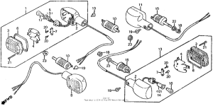 VT750C Задний фонарь