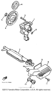 XV535TC Масляный насос