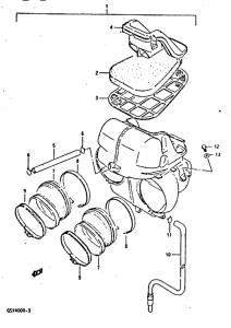 GSX-R400 Воздухоочиститель