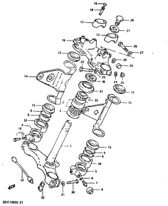 GSX1100 Траверса нижняя
