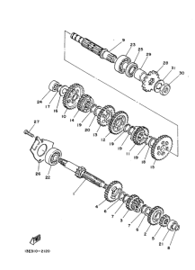 TY175 Мост ведущий комплект