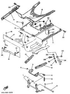 XC125 Stand. footrest