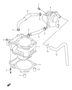 DR-Z400 Цилиндр