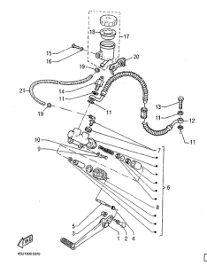 SZR660 Задний торм цилиндр