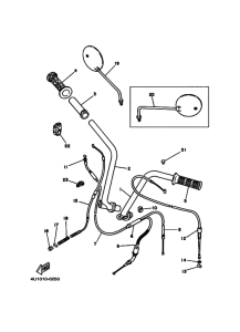 QA50 ｽﾃｱﾘﾝｸﾞﾊﾝﾄﾞﾙ. ｹｰﾌﾞﾙ