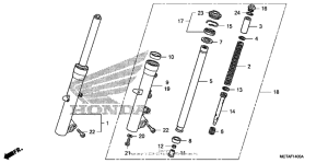 FSC600 (ABS) Передняя вилка