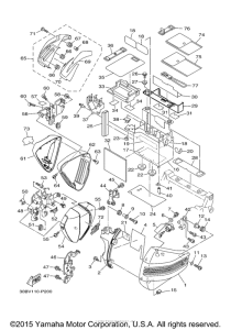 XV1900CU Боковые обтекатели