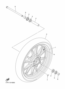 XVS950CU フロントホイ-ル