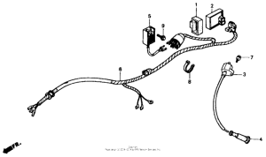 XR600R Wire harness 88-92