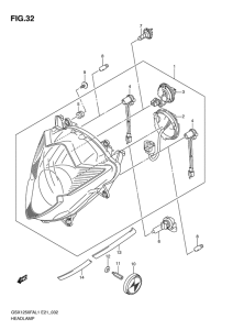 GSX1250 (ABS) Фара