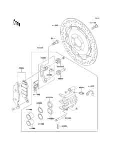 EJ400 Передний тормоз