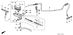  Главный цилиндр сцепления