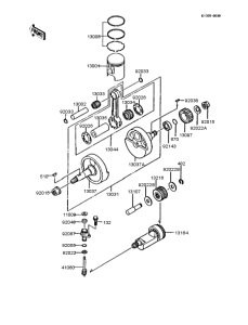 KMX200 Crankshaft / piston