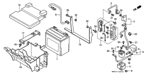 GL1500C Аккумулятор