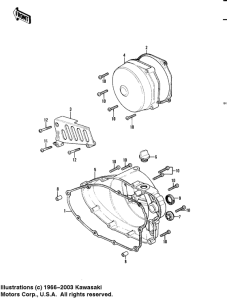 KDX450 Крышки двигателя