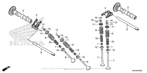 CMX500 Распределительный вал и клапана
