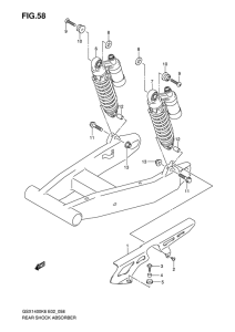 GSX1400 Задние амортизаторы