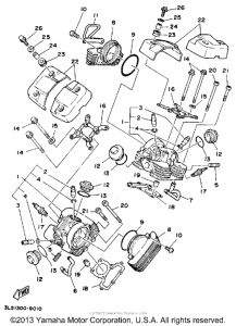 XV250 Головка цилиндров