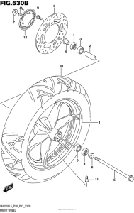 UH200 Front Wheel (Uh200Al5 P33)