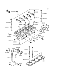 ZX750 Головка цилиндров