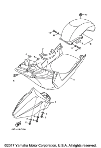 YW125 Переднее крыло