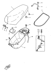 CW50RS Сидение