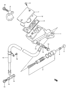 GSX-R1100 Главный цилиндр сцепления